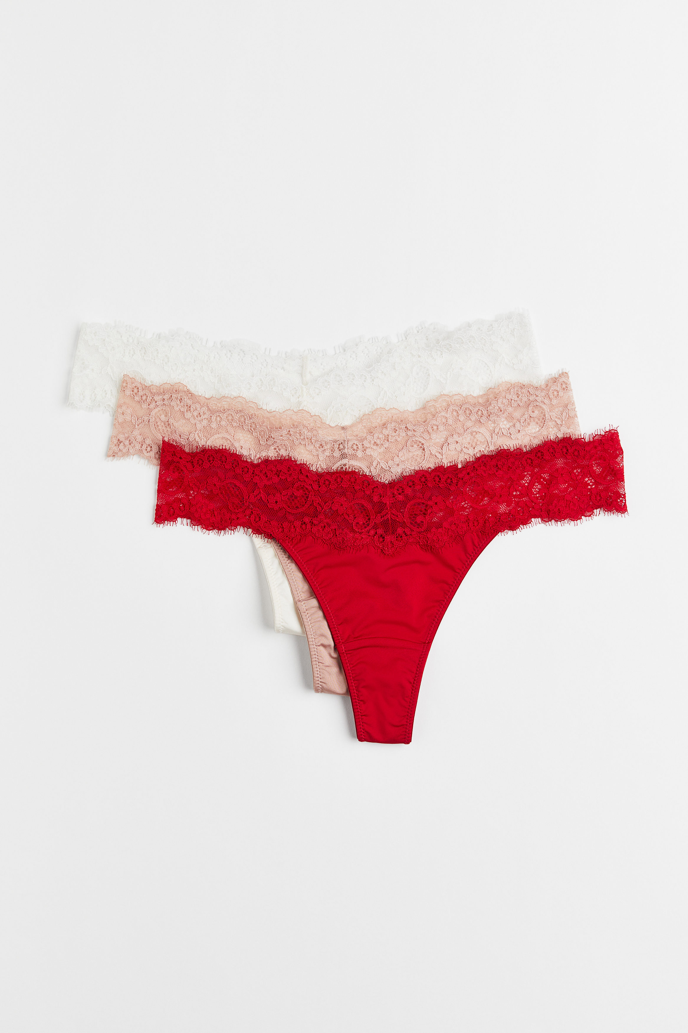 Buy 3-pack lace thong briefs online in Kuwait