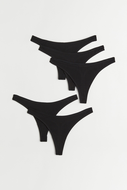 Buy 5-pack cotton thong briefs online