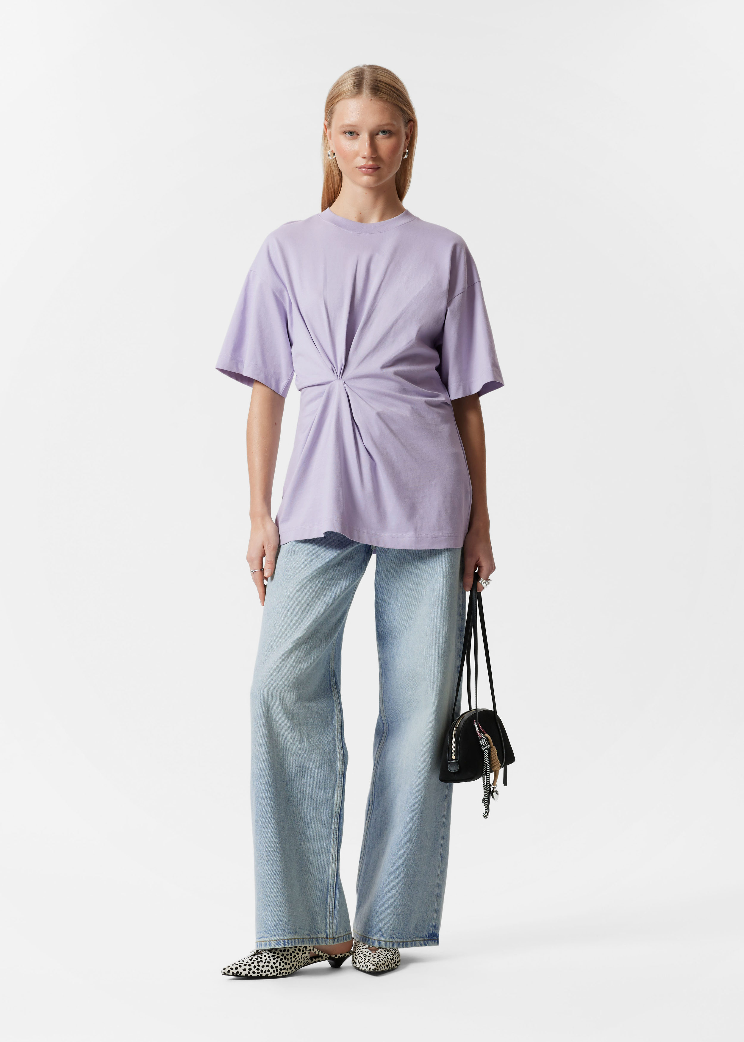 Knot-detail T-shirt | H&M Kuwait